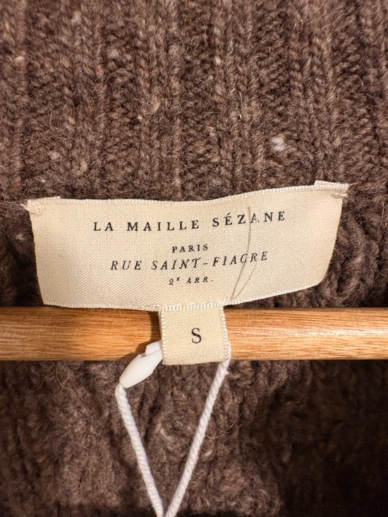 Sezane Andina Cardigan - Heather brown - S - Picture 6 of 13